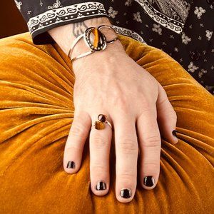 $10/$20/$30 SALE 🚨 BUNDLE 4 SAVINGS Tiger's Eye Stone Silver Adjustable Ring